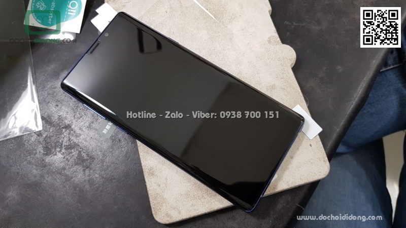 Miếng dán cường lực Samsung Note 9 Zacase trong suốt keo UV cao cấp