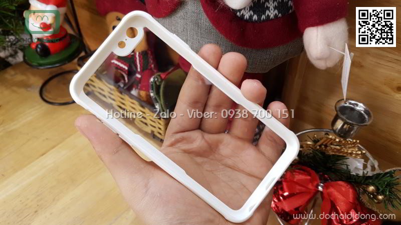 Ốp lưng iPhone 6 6S Likgus lưng kính viền dẻo