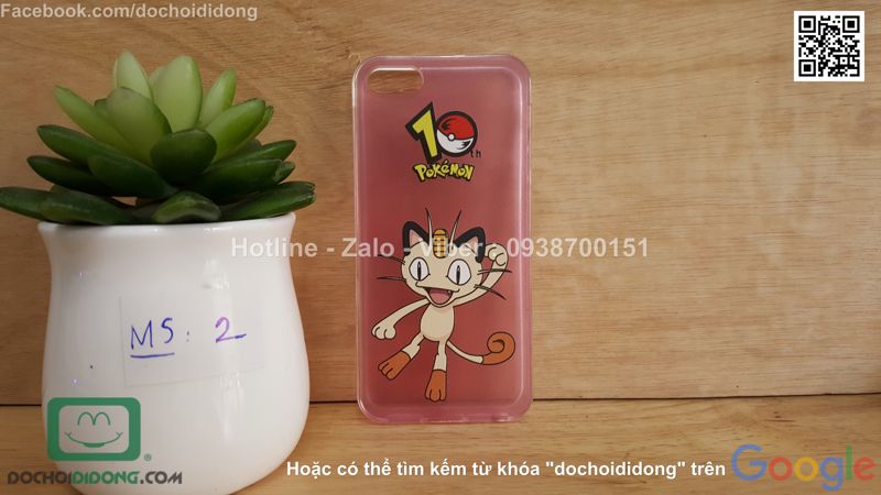 Ốp lưng iPhone 5 5s SE Pokemon Go dẻo viền trong