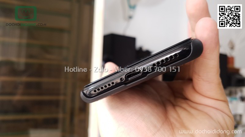 Ốp lưng iPhone X XS Nuoku da cá sấu thật