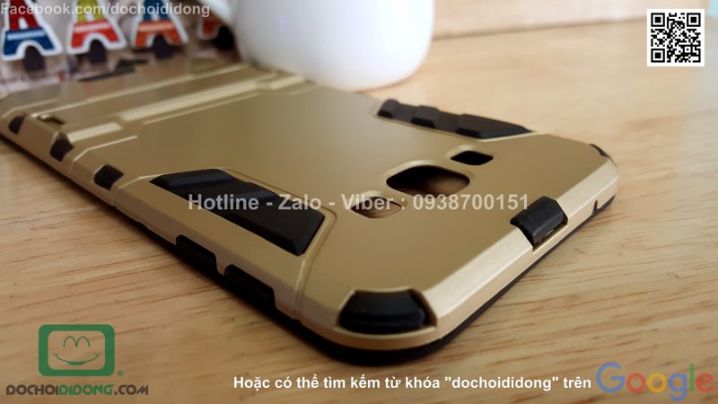 Ốp lưng Samsung Galaxy A8 Iron Man chống sốc có chống lưng