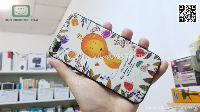 Ốp lưng iPhone 7 8 Plus in nổi 3D hoạt hình