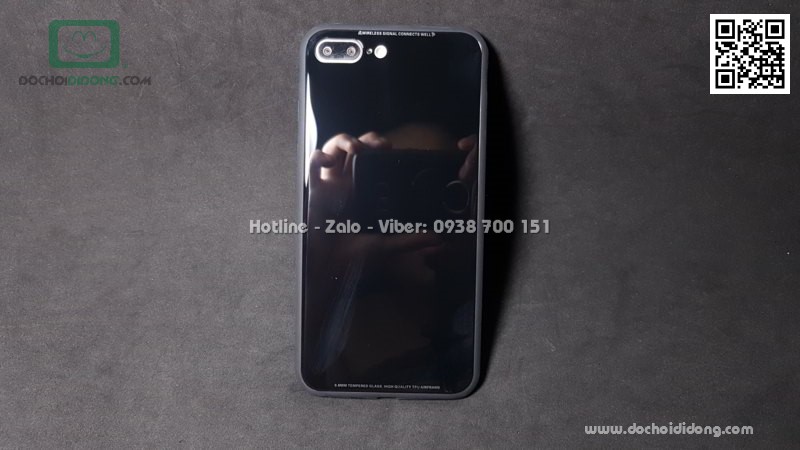 Ốp lưng iPhone 7 8 Plus Sulada lưng kính cường lực viền mềm