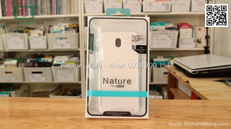 Ốp lưng Samsung J7 Pro Nillkin dẻo trong siêu mỏng