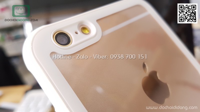 Ốp lưng iPhone 6 6S Plus Likgus lưng kính viền dẻo