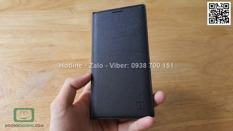 Bao da Oneplus 3 vân sần dạng flip cover