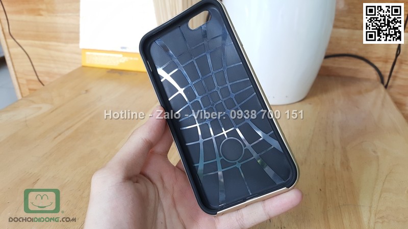 Ốp lưng iPhone 6 6s Likgus chống sốc vân carbon