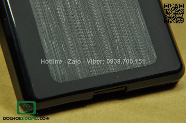 Ốp lưng Sky A910 dẻo sọc kim loại