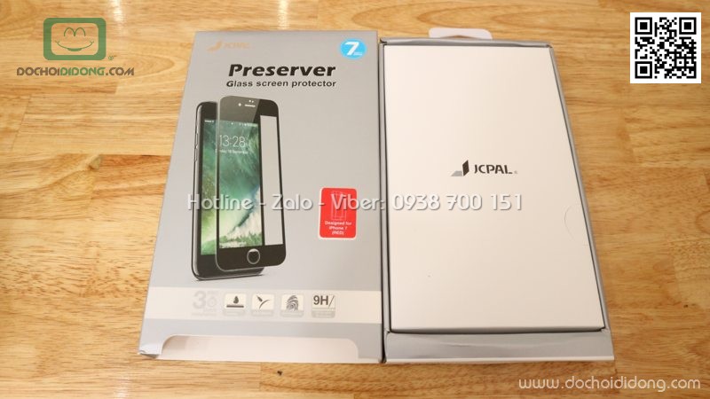 Miếng dán cường lực iPhone 8 Jcpal Presever chính hãng