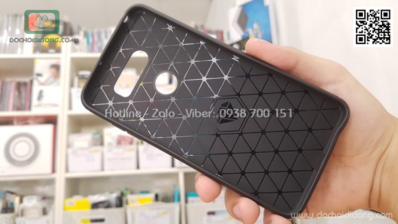 Ốp lưng LG V30 Zacase chống sốc vân kim loại