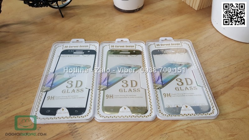 Miếng dán cườg lực Samsung Galaxy S7 9H full màn hình