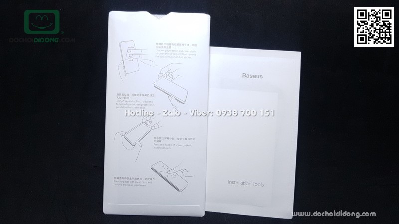 Miếng dán cường lực chống nhìn trộm iPhone XS Max Baseus full màn hình