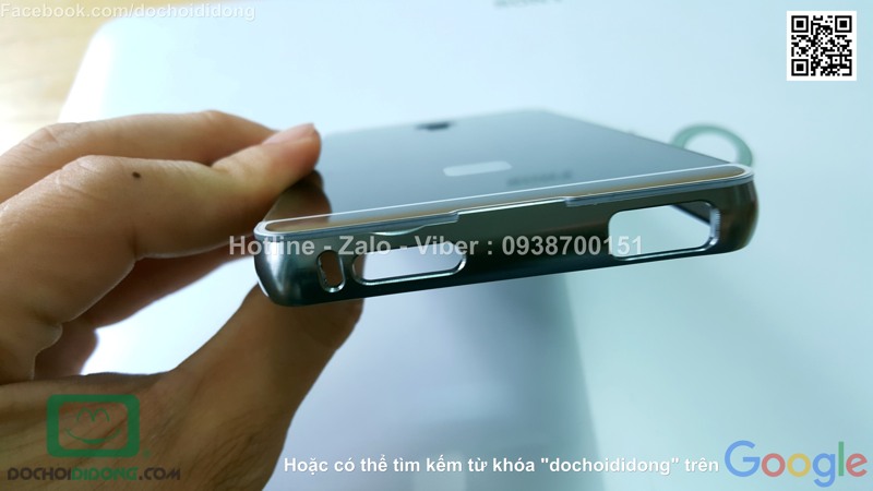 Ốp lưng Xiaomi Mi 5 viền nhôm lưng tráng gương