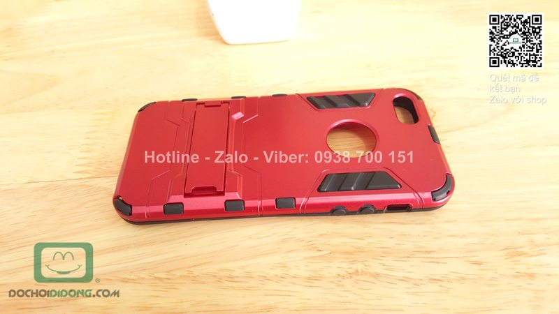 Ốp lưng iPhone 5 5S Iron Man chống sốc có chống lưng