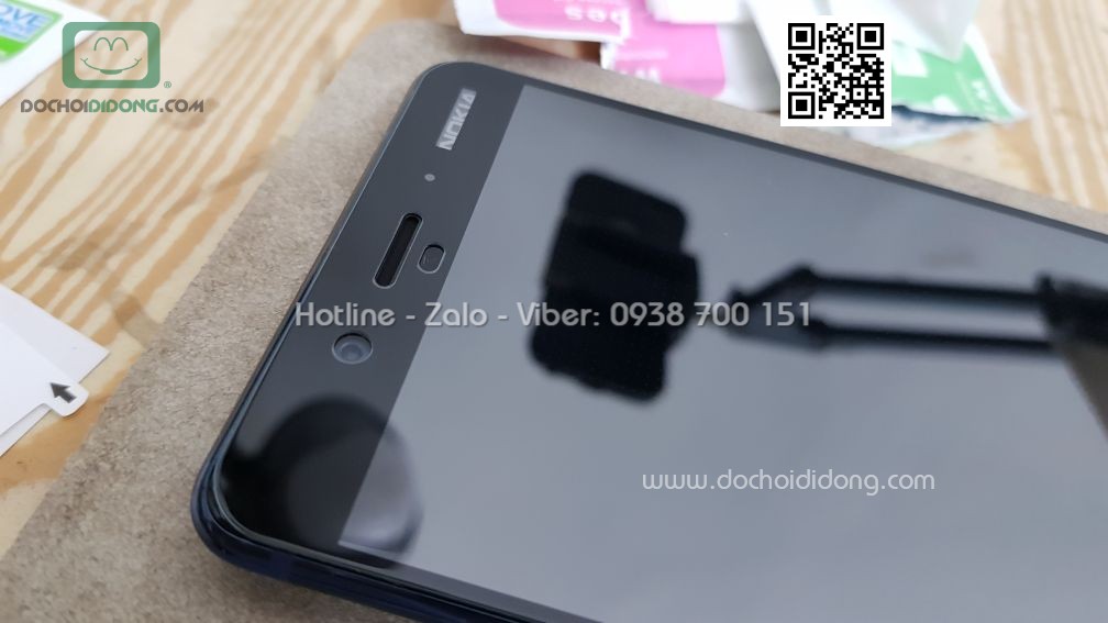 Miếng dán cường lực full màn hình Nokia 8 9H