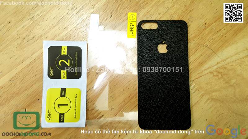 Miếng dán da mặt sau iPhone 5 5s SE iSen