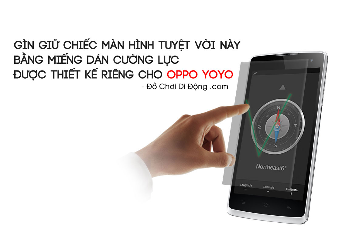 Bảo vệ máy với miếng dán cường lực Oppo Yoyo R2001 9H