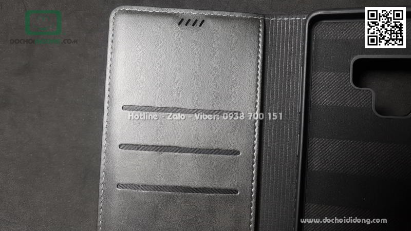 Bao da Samsung Note 9 Nuoku Gentle 2 Series vân da