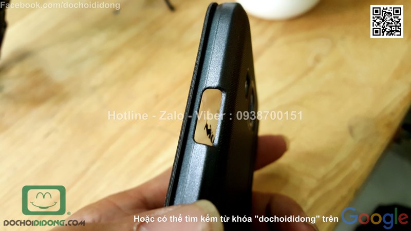 Bao da Samsung Galaxy E5 Nillkin Sparkle vân nhám