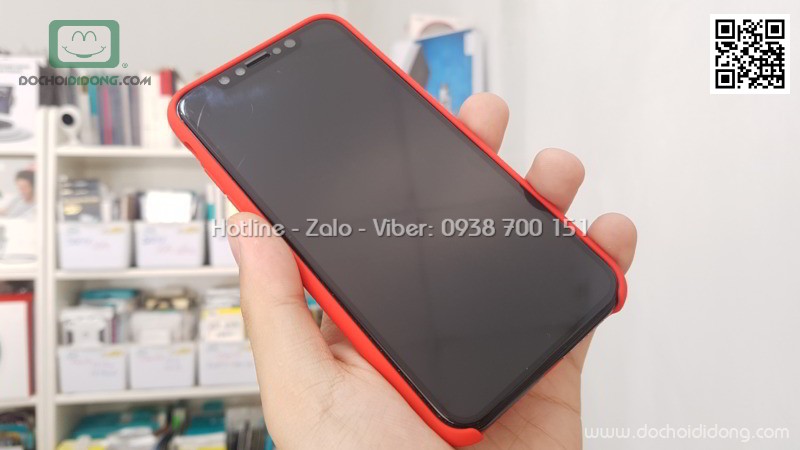 Ốp lưng iPhone X Nillkin Flex dẻo vân sần