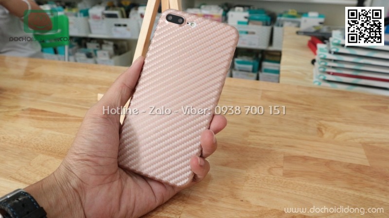 Ốp lưng iPhone 7 Plus iCan carbon siêu mỏng