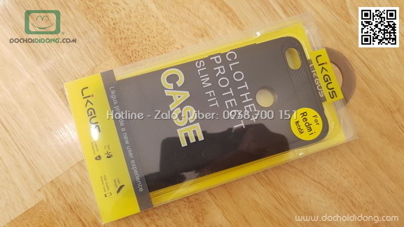 Ốp lưng Xiaomi Redmi Note 5A Prime Likgus chống sốc vân kim loại