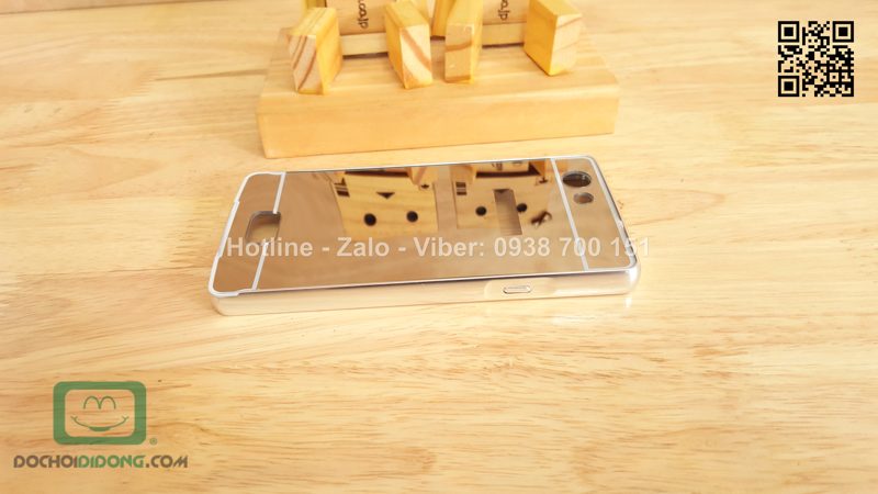 Ốp lưng OPPO Mirror 5 viền nhôm lưng tráng gương