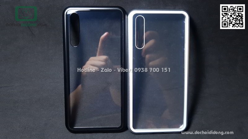 Ốp lưng nam châm Huawei P20 Pro Luphie lưng kính trong