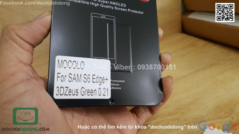 Miếng dán cường lực Samsung Galaxy S6 Edge Plus KYK 9H full màn hình