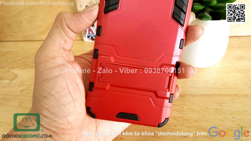 Ốp lưng Xiaomi Mi5 Iron Man chống sốc có chống lưng