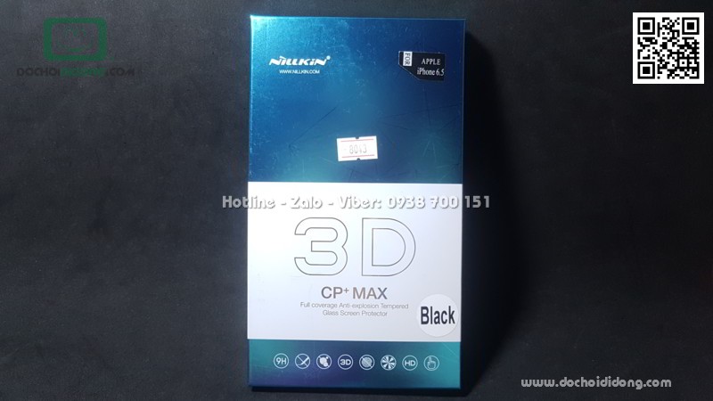 Miếng dán cường lực full màn hình iPhone Xs Max Nillkin CP Max 9H