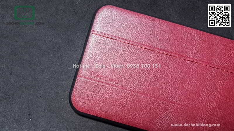 Ốp lưng iPhone XS Max Mean Love lưng da chống sốc
