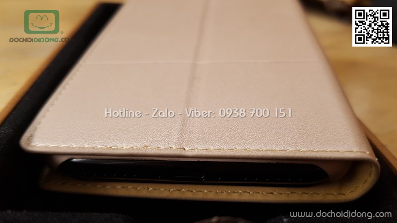 Bao da iPhone X XS Memumi Lily trượt nghe trực tiếp