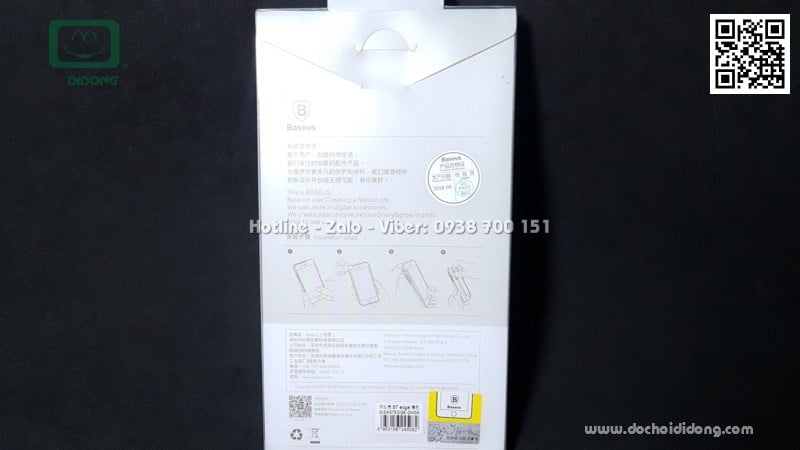 Ốp lưng Samsung Galaxy S7 Edge Baseus Glitter trong suốt viền màu