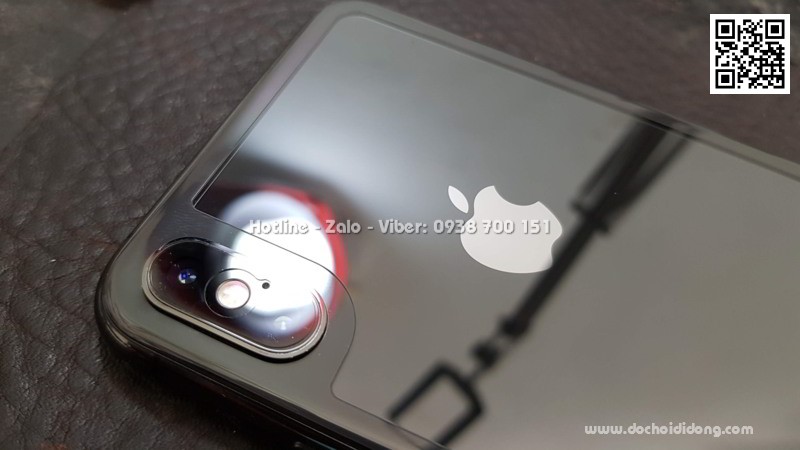 Miếng dán cường lực mặt lưng iPhone XS Max Totu có kèm kính camera