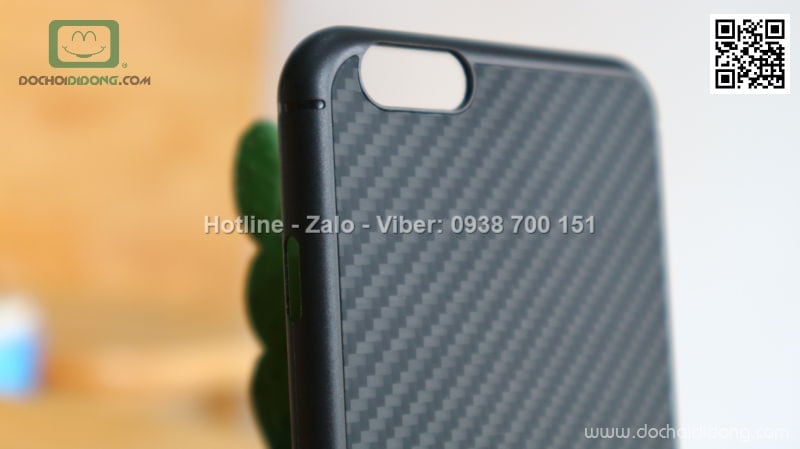 Ốp lưng iPhone 6 6S Plus Nillkin Carbon