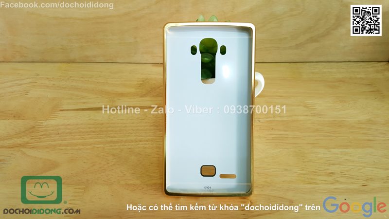 Ốp lưng LG G4 viền nhôm lưng tráng gương