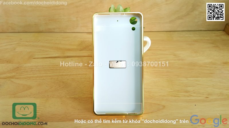 Ốp lưng HTC Desire 626 viền nhôm lưng tráng gương