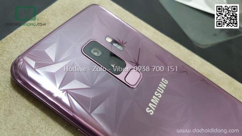 Miếng dán full lưng Samsung S9 Plus kim cương