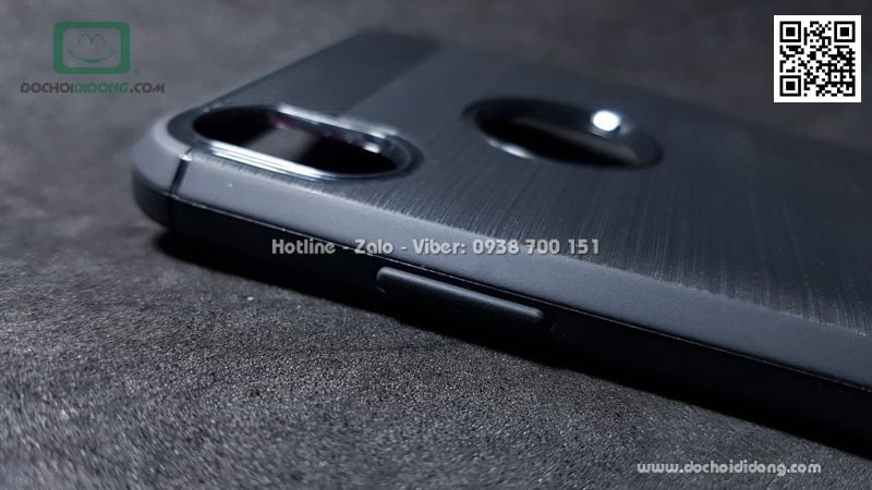 Ốp lưng iPhone XR Likgus chống sốc vân kim loại