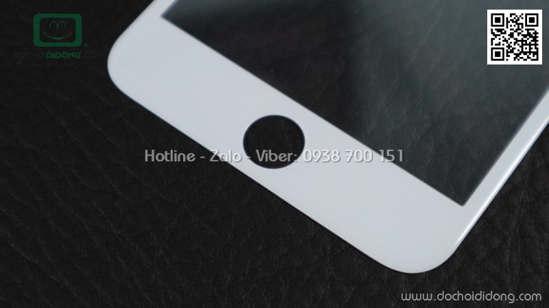 Miếng dán cường lực full màn hình iPhone 6 6S Plus Baseus viền filber carbon