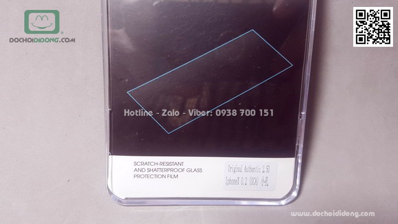 Miếng dán cường lực iPhone X Qii full cảm biến keo mềm