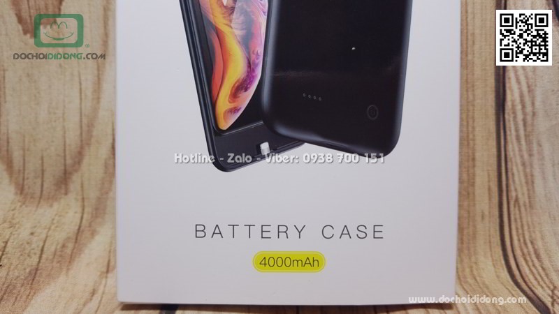 Ốp lưng pin dự phòng iPhone XR Usams 4000mah