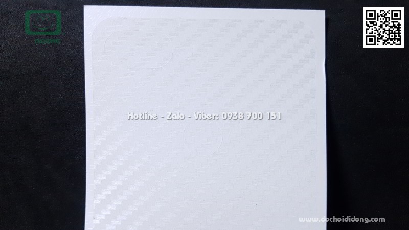 Miếng dán mặt lưng Xiaomi Mi 8 Lite vân carbon