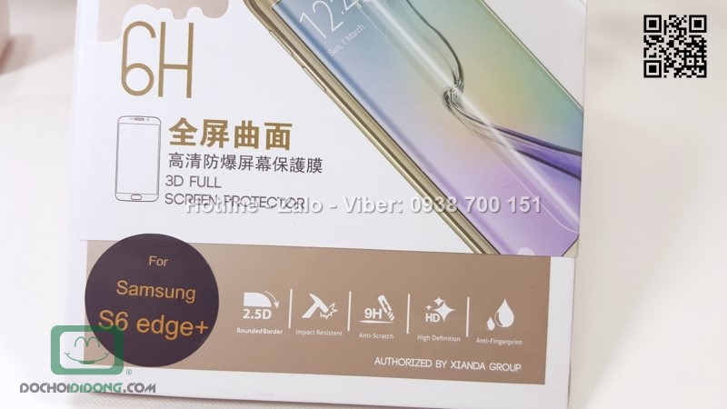 Miếng dán Samsung Galaxy S6 Edge Plus Cooyee 6H full màn hình