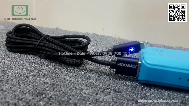 Cáp sạc Lightning Joyroom SQ4 2m có đèn led