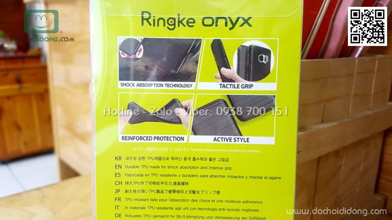 Ốp lưng Samsung S9 Ringke Onyx vân kim loại