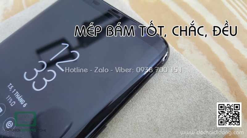 Miếng dán full màn hình Samsung S8 Plus Indeed dẻo 3D trong suốt