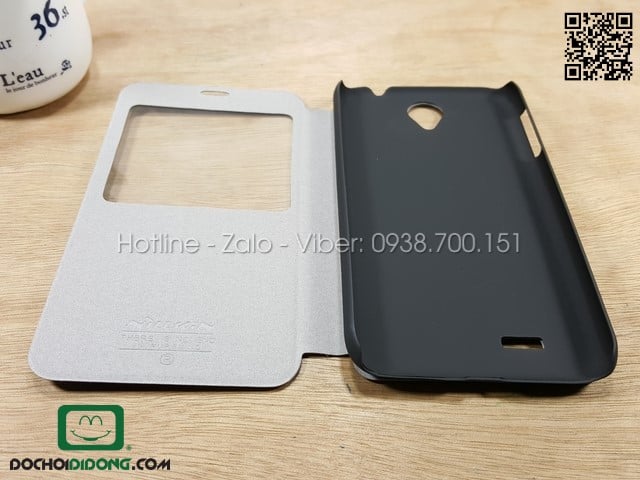 Bao da Lenovo A850 NK vân sần cửa sổ