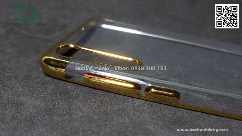 Ốp lưng Huawei P20 Pro Zacase dẻo trong viền màu chống sốc